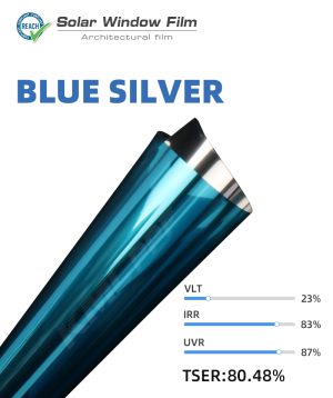 Architectural film - Blue-Silver